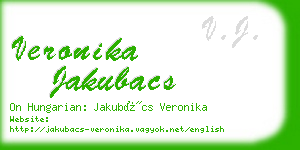 veronika jakubacs business card
